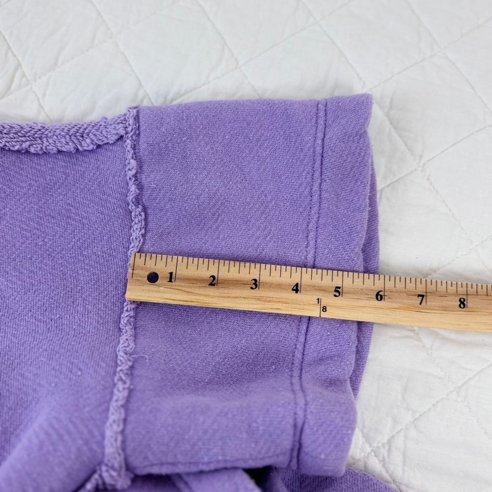 Free People FP Beach Lavender Terry Oversized Pullover Sweatshirt Beach Cover XS - Picture 7 of 16